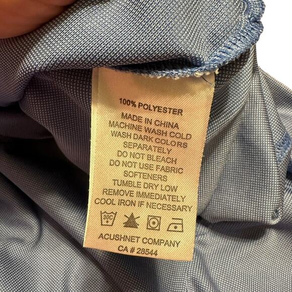 FootJoy FJ Blue and Green Golf Polo Men's Size Large - Picture 7 of 7